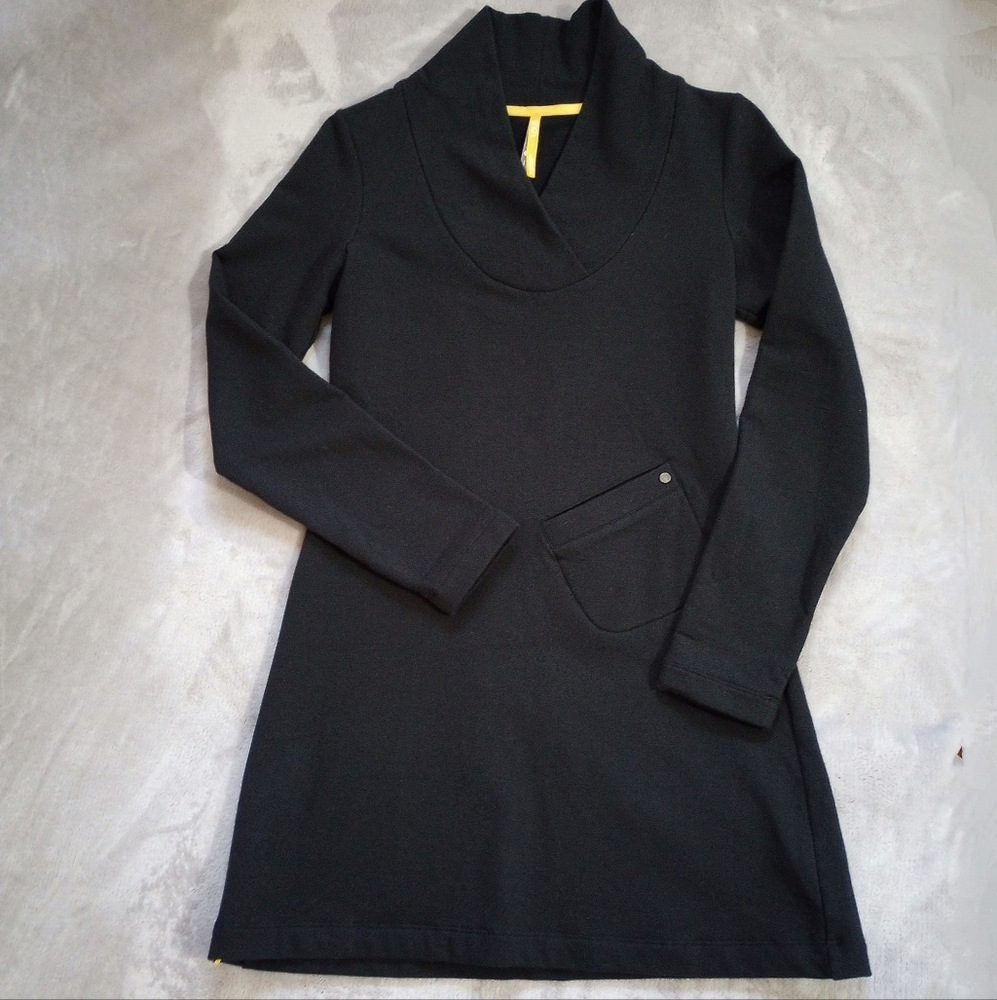Lole Black Organic Cotton Knit Dress Tunic S